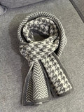 Houndstooth Pattern Warm Winter Scarf - Trendsi - Flyclothing LLC