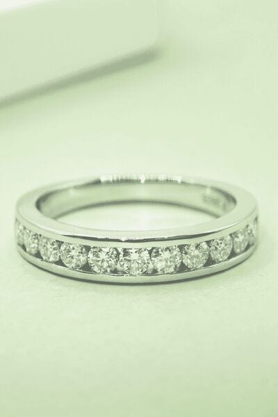 Moissanite 925 Sterling Silver Ring - Trendsi