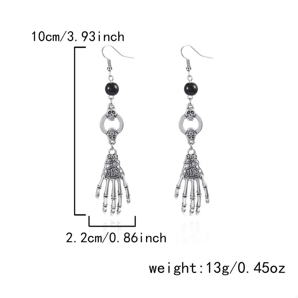 Halloween Skeleton Hand Drop Earrings - Trendsi - Flyclothing LLC