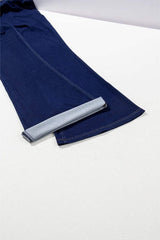 Asymmetric Waist Flare Jeans - Trendsi - Flyclothing LLC