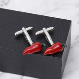 Mens Creative Red Pepper French Cufflinks - My Store - Flyclothing LLC