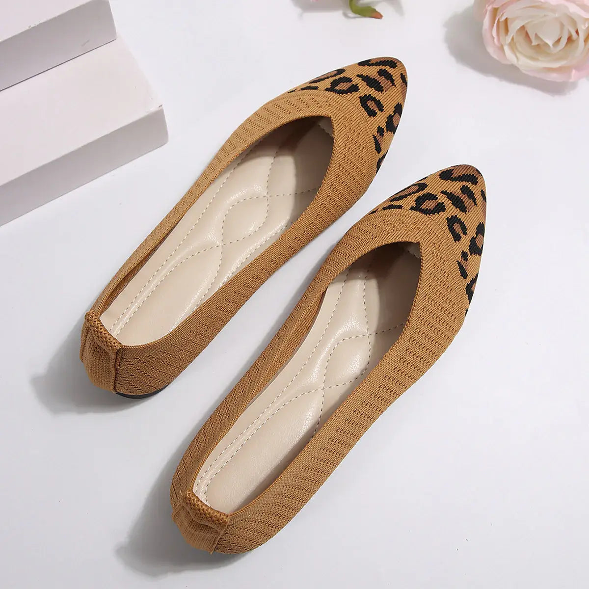 Point Toe Mesh Flat Slip-Ons - Trendsi - Flyclothing LLC