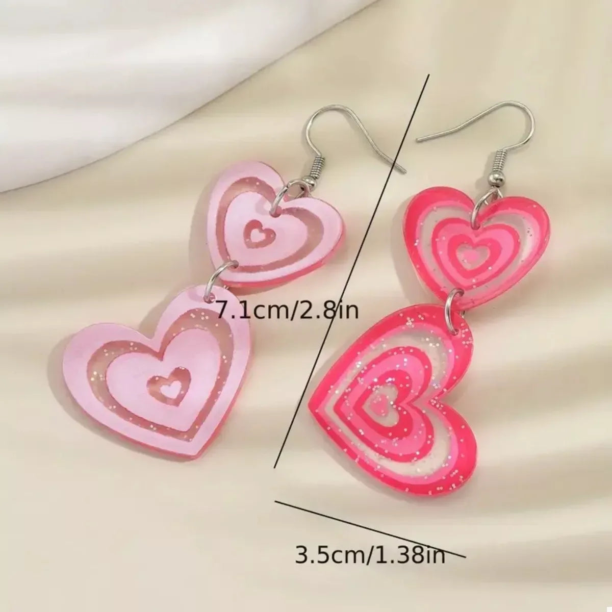 Heart Dangle Earrings - Trendsi - Flyclothing LLC