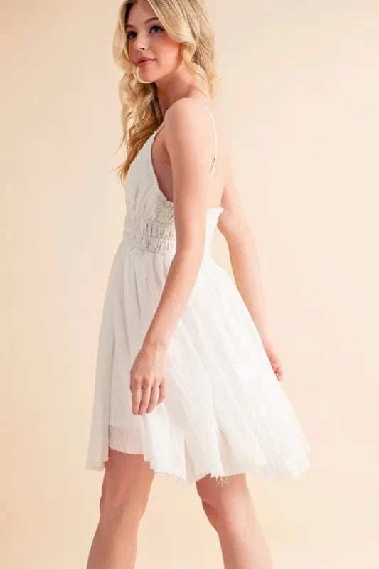 Aemi+Co Lace Detail Mini Cami Dress - Trendsi - Flyclothing LLC