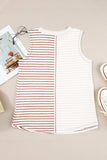 Striped Round Neck Tank - Trendsi - Flyclothing LLC