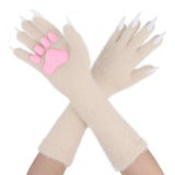 Halloween Silicone Meat Mat Long Gloves