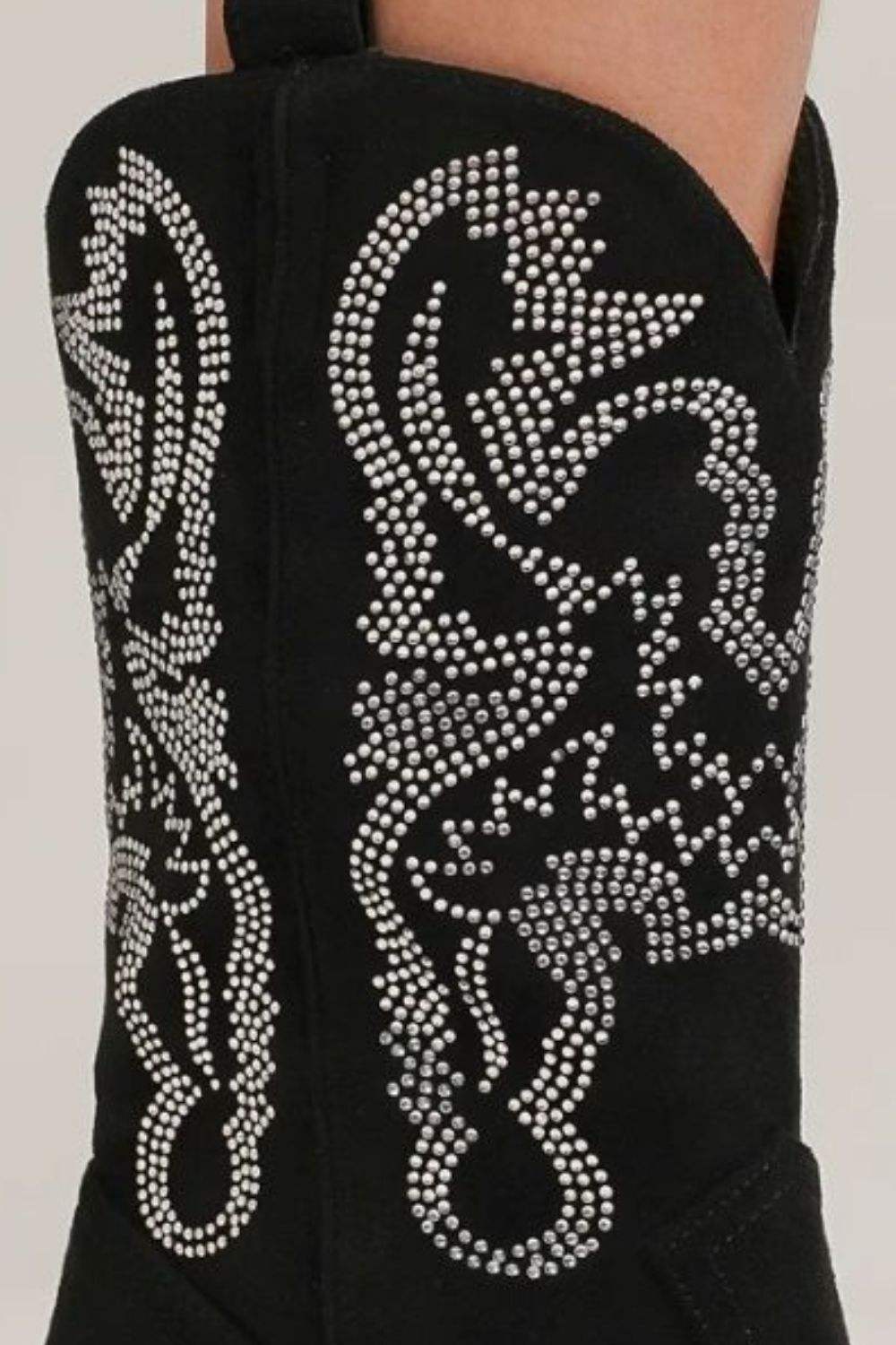 Beast Fashion Rhinestone Detail Point Toe Boots - Trendsi - Flyclothing LLC
