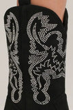 Beast Fashion Rhinestone Detail Point Toe Boots - Trendsi
