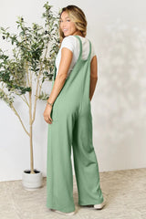 Double Take Full Size Wide Strap Overall with Pockets - Trendsi - Flyclothing LLC