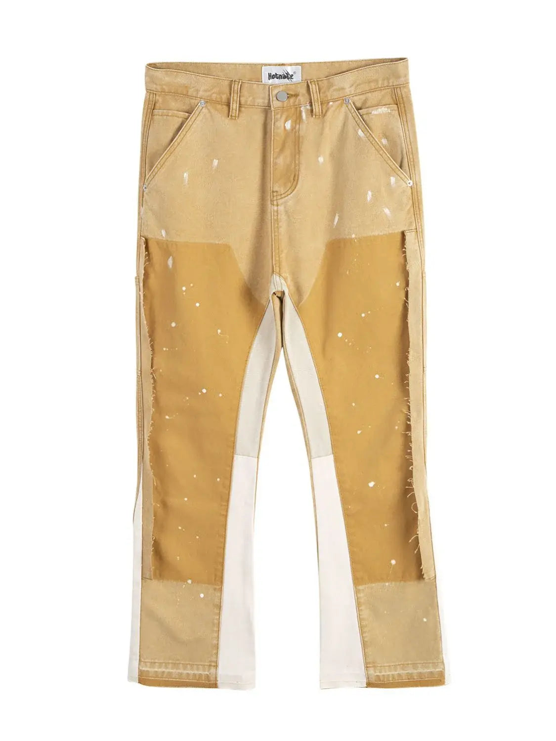 Men's Contrast Washed Bootcut Jeans - Trendsi - Flyclothing LLC