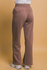 Love Tree Drawstring Wide Leg Sweatpants with Pockets - Trendsi