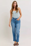 Judy Blue High-Waisted Straight-Leg Jeans - Trendsi - Flyclothing LLC