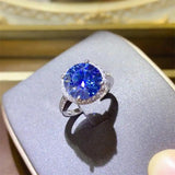5 Carat Moissanite 925 Sterling Silver Ring - Trendsi