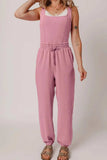 Elastic Waist Sleeveless Square Neck Jumpsuit - Trendsi - Flyclothing LLC