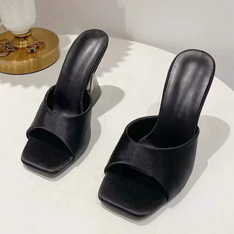 Open Toe High Heel Sandals - Trendsi - Flyclothing LLC