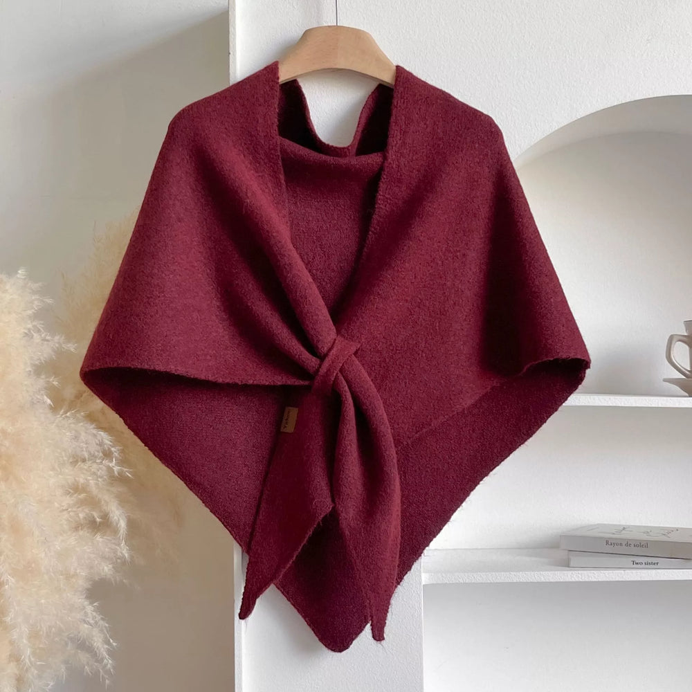 Knitted Solid Color Scarf Shawl - Trendsi - Flyclothing LLC