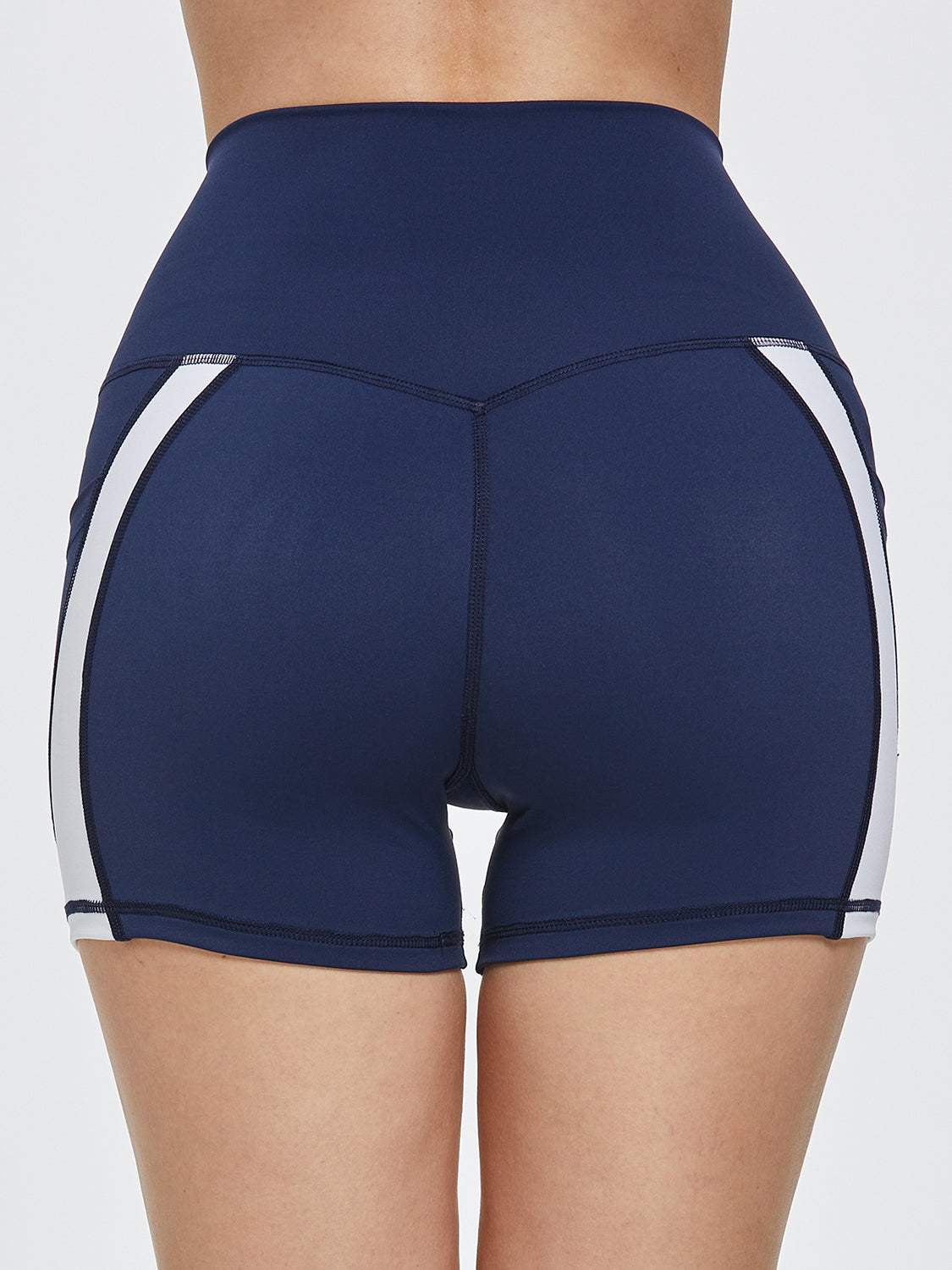 High Waist Active Shorts - Trendsi - Flyclothing LLC