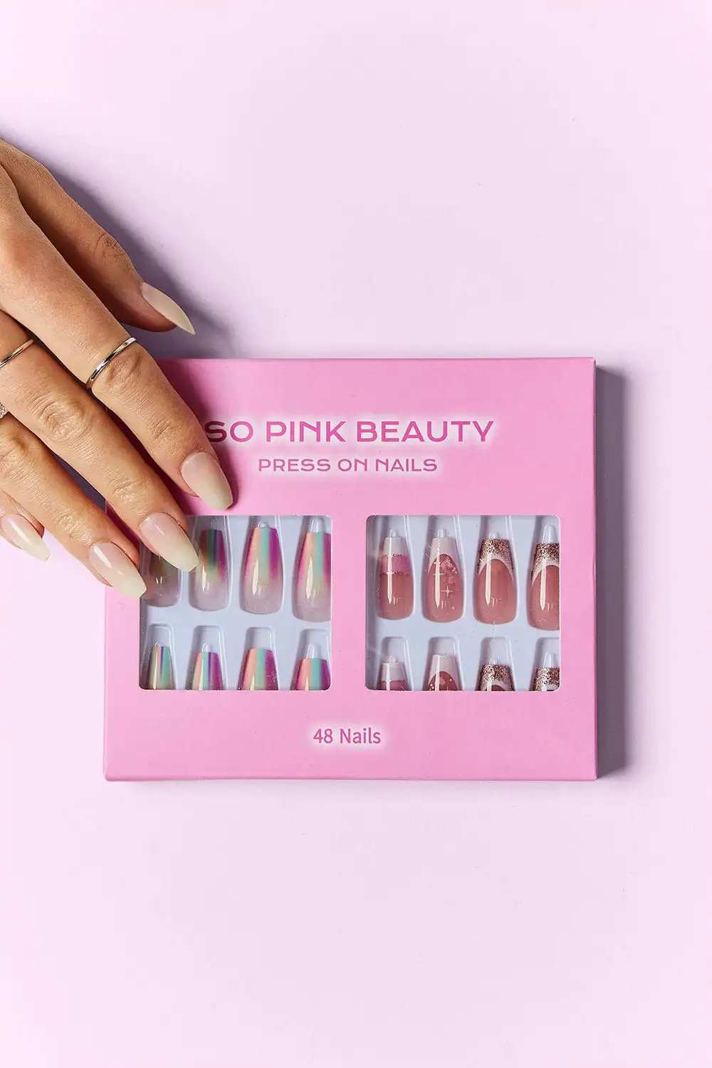 SO PINK BEAUTY Press On Nails 2 Packs - Trendsi - Flyclothing LLC