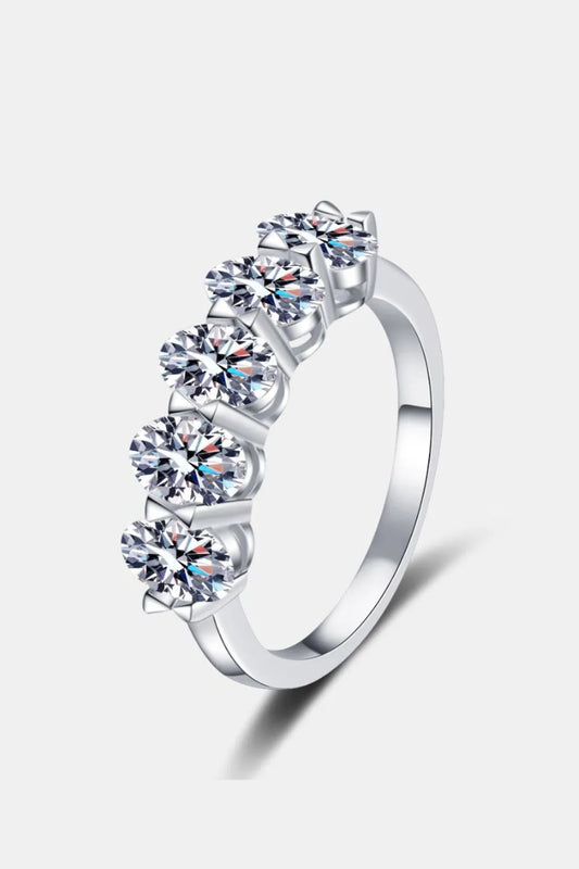 2.5 Carat Moissanite 925 Sterling Silver Ring - Trendsi - Flyclothing LLC