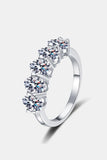 2.5 Carat Moissanite 925 Sterling Silver Ring - Trendsi - Flyclothing LLC