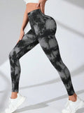 Tie-Dye High Waist Active Leggings - Trendsi