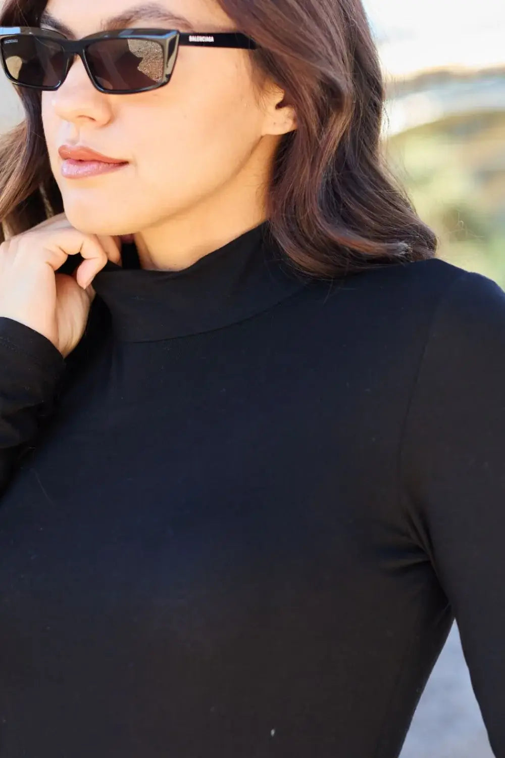 Basic Bae Full Size Mock Neck Long Sleeve Bodysuit - ShopBasicbae - Flyclothing LLC