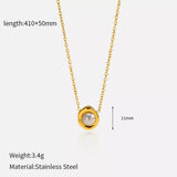 18K Gold-Plated Pearl Necklace - Trendsi - Flyclothing LLC