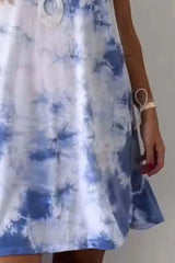 Full Size Tie-Dye Sleeveless Mini Tank Dress Plus Size - Trendsi - Flyclothing LLC