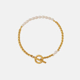 Freshwater Pearl Titanium Steel Bracelet - Trendsi - Flyclothing LLC