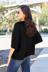 Basic Bae Full Size Round Neck Drop Shoulder T-Shirt - ShopBasicbae - Flyclothing LLC
