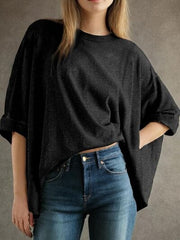 Lovelet Round Neck Half Sleeve T-Shirt - Trendsi