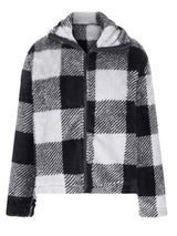 Full Size Plaid Zip Up Long Sleeve Jacket - Trendsi - Flyclothing LLC