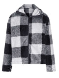 Full Size Plaid Zip Up Long Sleeve Jacket - Trendsi - Flyclothing LLC