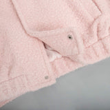 Double Take Plush Mock Neck Snap Down Jacket with Pockets - Trendsi - Flyclothing LLC