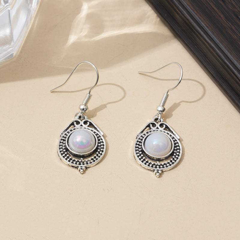 Silver Womens Drop Earrings With A Rotating Droplet Design - My Store - Flyclothing LLC