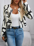 Zip Up Long Sleeve Jacket - Trendsi