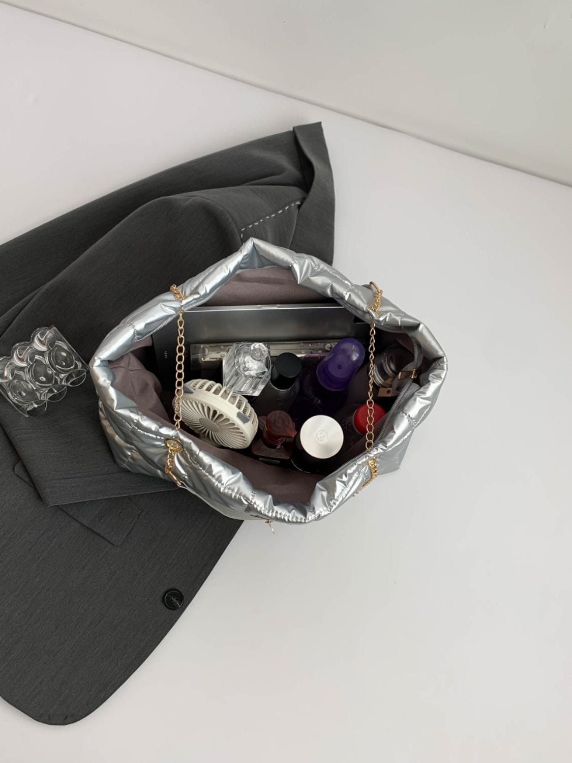 Bubble Texture Tote Bag - Trendsi