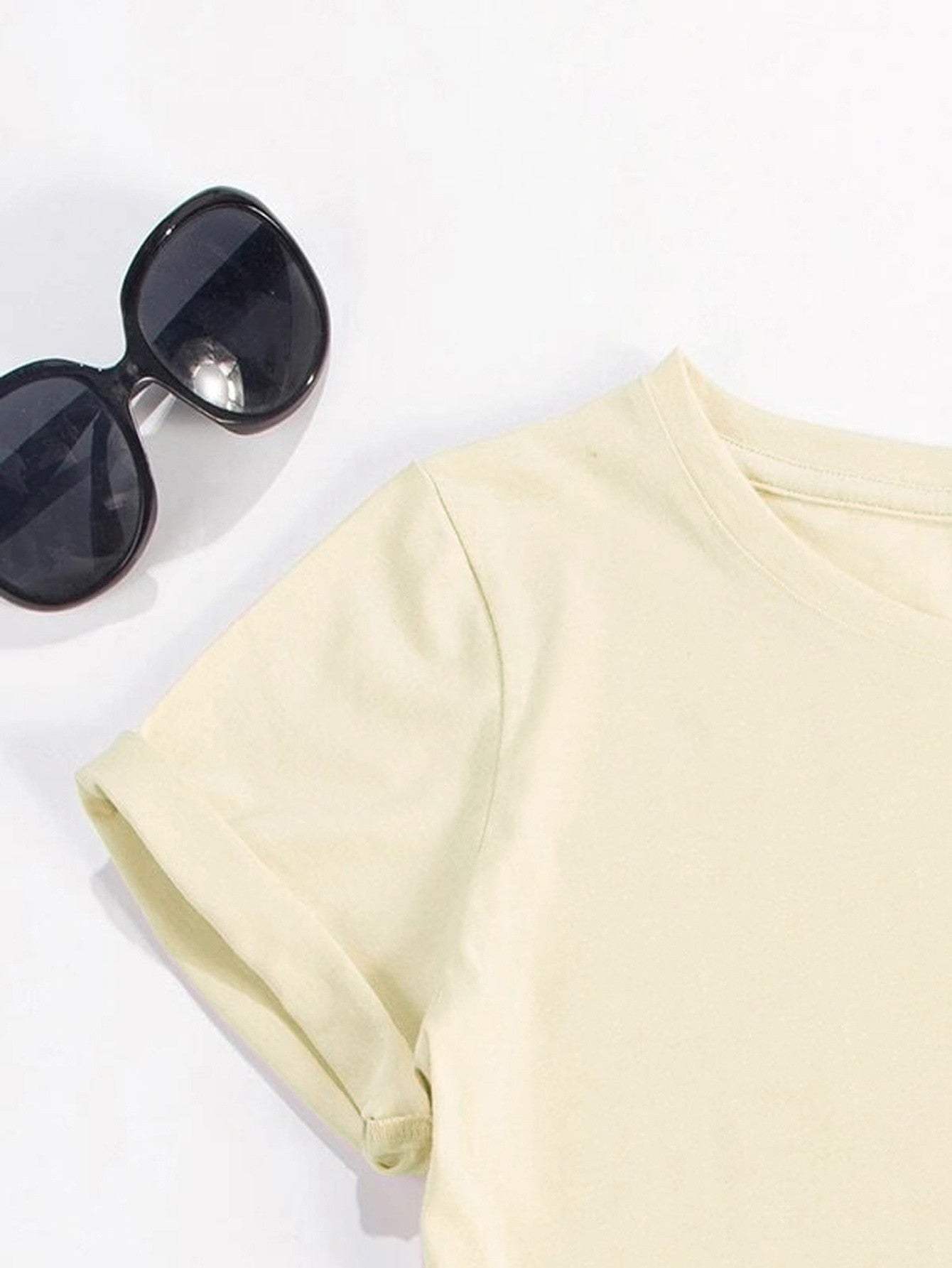 HAPPY EASTER Round Neck Short Sleeve T-Shirt - Trendsi - Flyclothing LLC