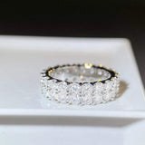 925 Sterling Silver Moissanite Ring - Trendsi - Flyclothing LLC