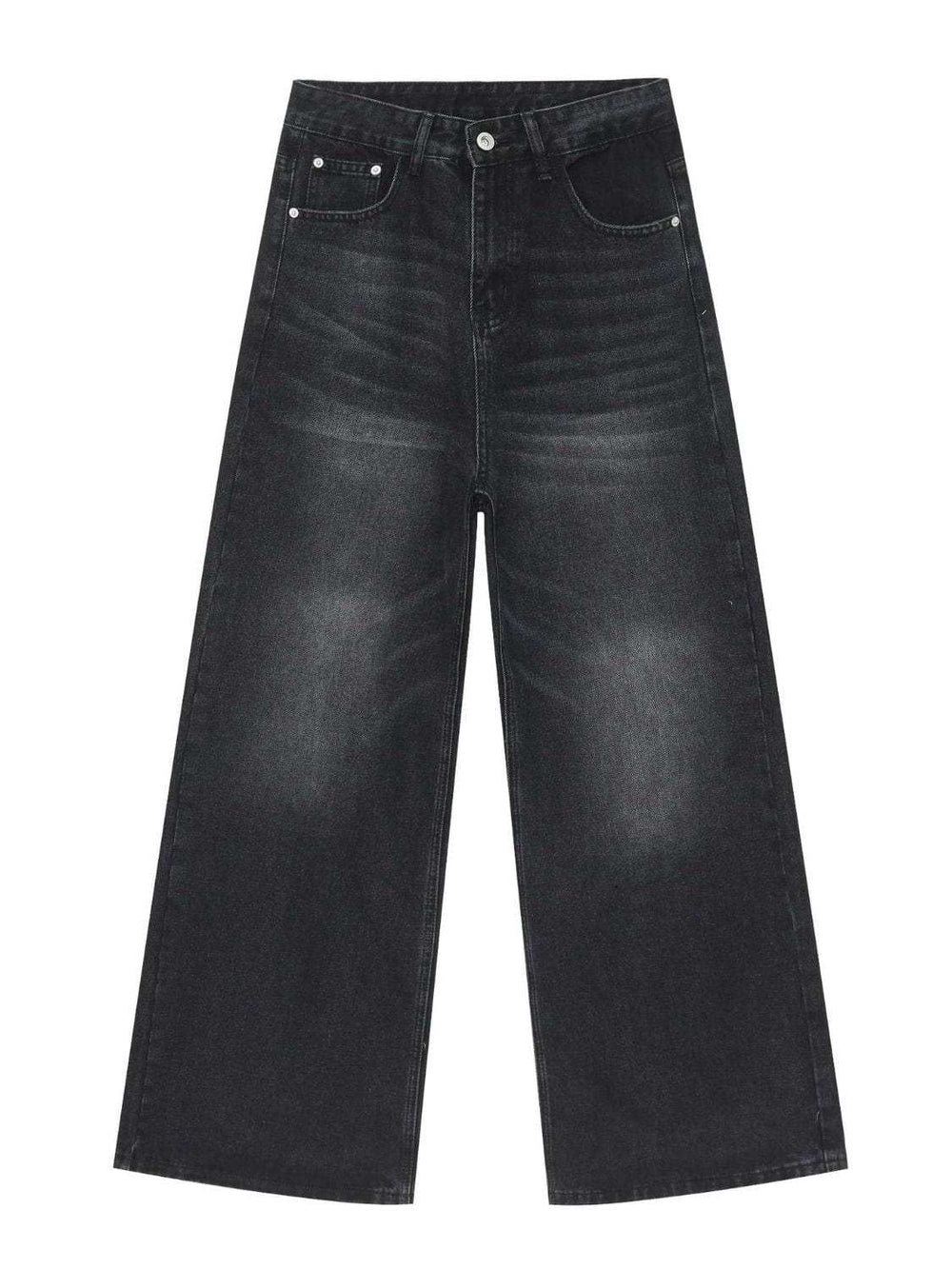 Men's Mid Rise Wide Leg Jeans - Trendsi - Flyclothing LLC