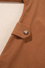 Decorative Pocket Flap Button Up Jacket - Trendsi - Flyclothing LLC