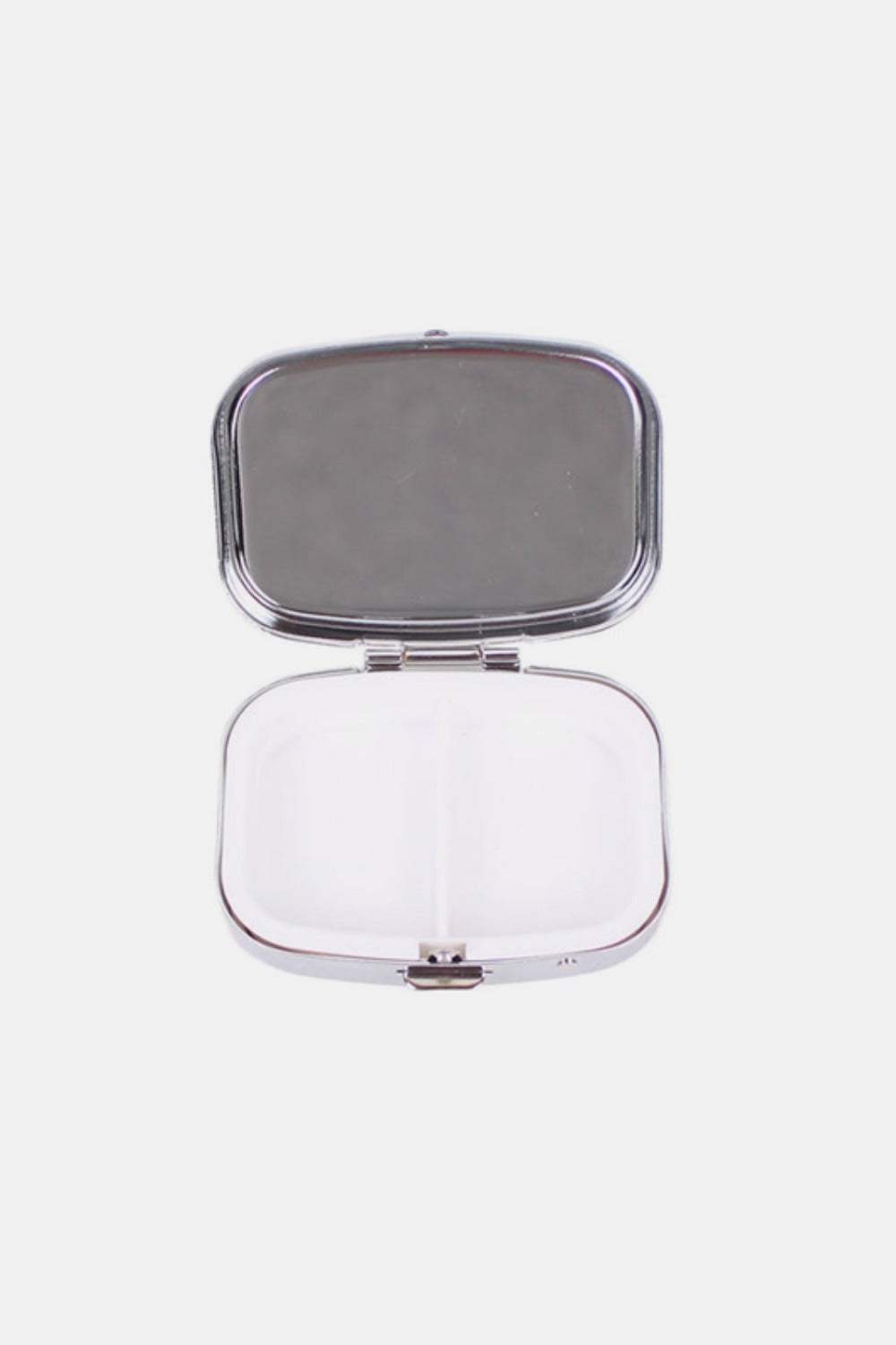 Nicole Lee USA Print Metallic Rectangular Pill Case - Trendsi - Flyclothing LLC