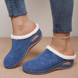 Plush Lined Wedge Slip-Ons - Trendsi - Flyclothing LLC