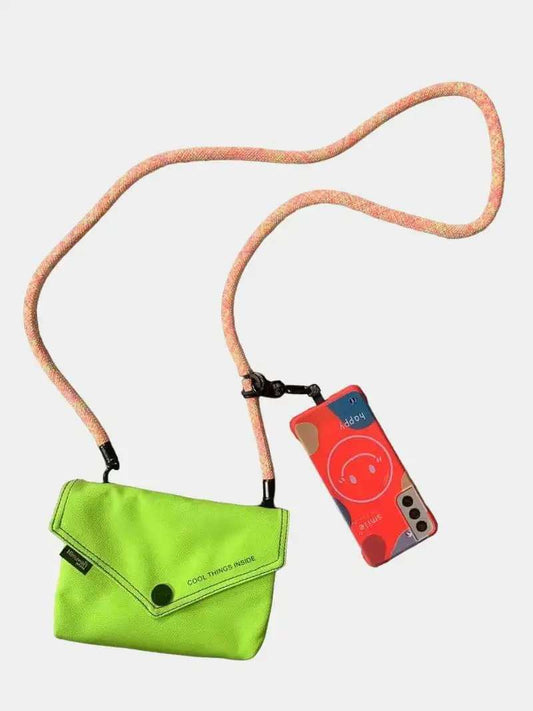 Himawari Solid Color Envelope Shape Crossbody Bag with Removable Strap - Trendsi - Flyclothing LLC