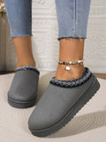 Round Toe Platform Slippers - Trendsi