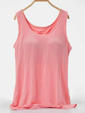 Scoop Neck Wide Strap Tank - Trendsi - Flyclothing LLC