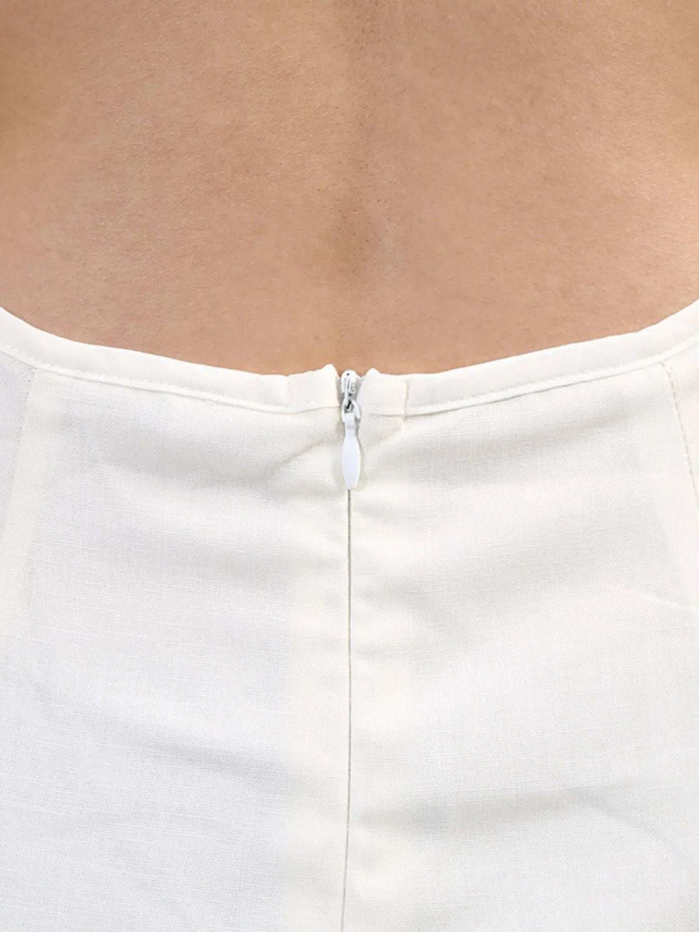 Cutout Back Printed Square Neck Dress - Trendsi - Flyclothing LLC