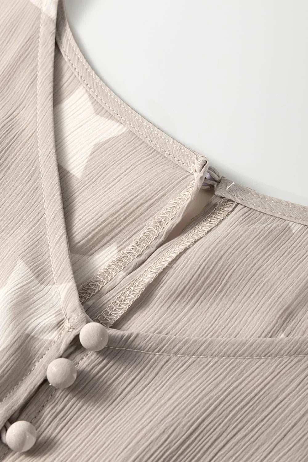 Star Print Crinkle Textured Kimono Ruffle Sleeve Romper - Trendsi - Flyclothing LLC