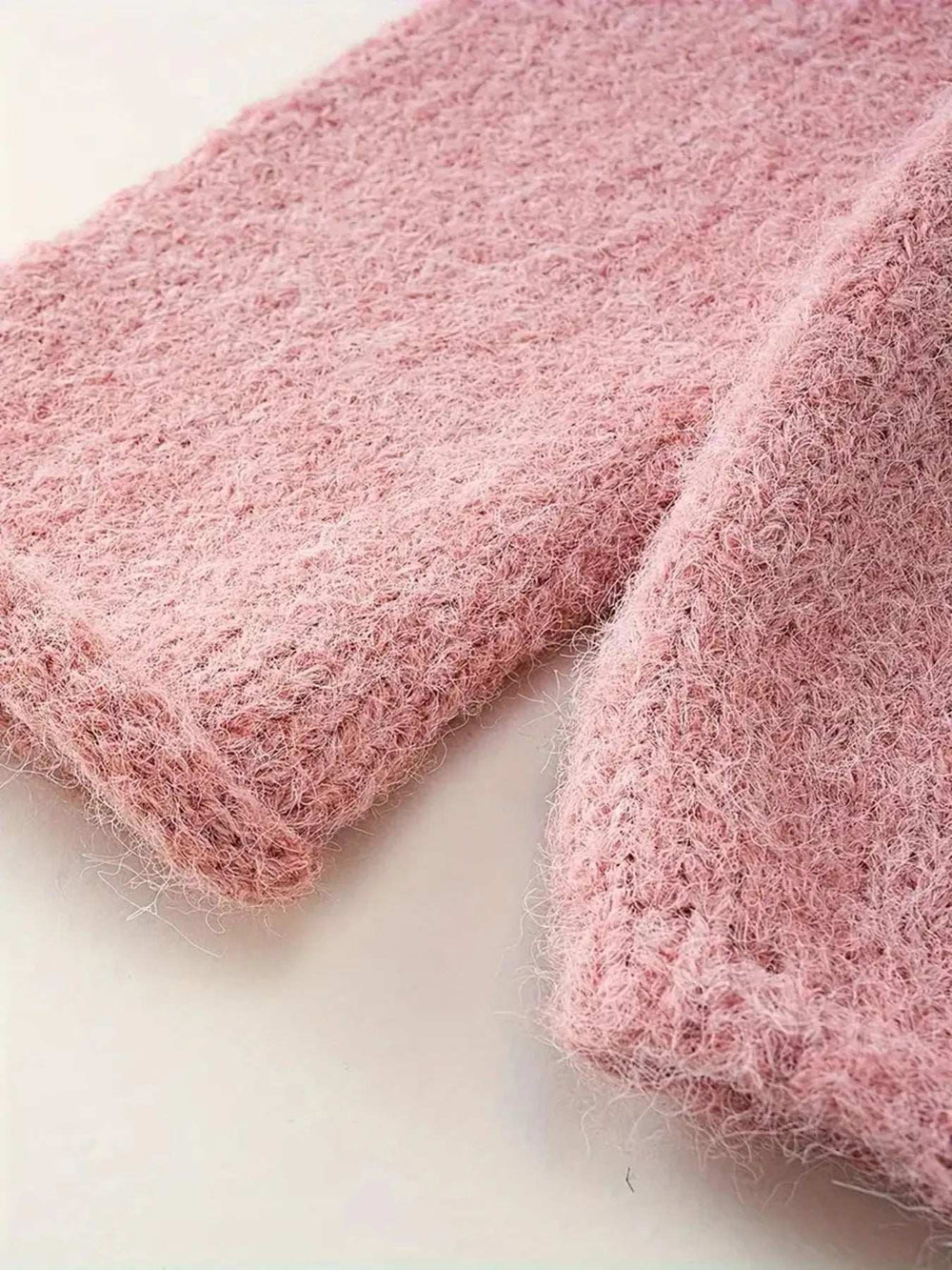 Oversized Round Neck Long Sleeve Sweater - Trendsi - Flyclothing LLC