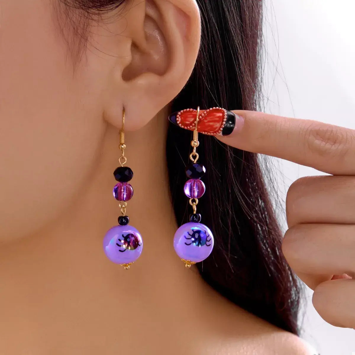 Halloween Acrylic Drop Earrings - Trendsi - Flyclothing LLC
